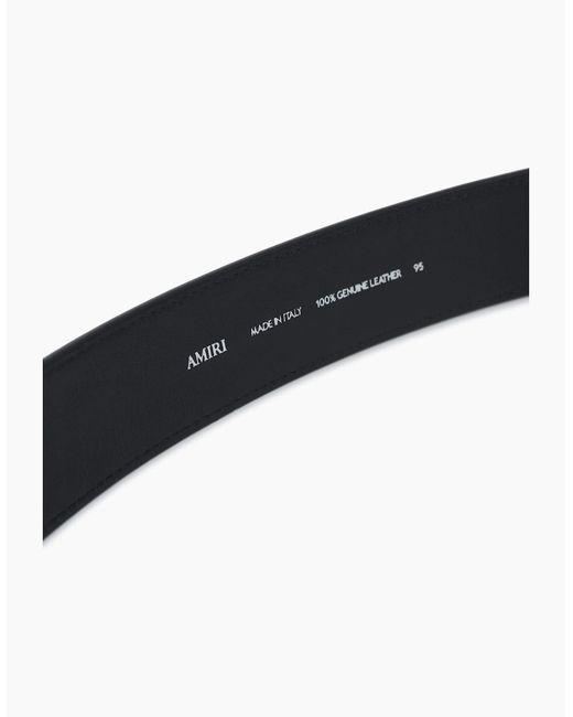 Amiri Black Ma Stud 4Cm Belt for men