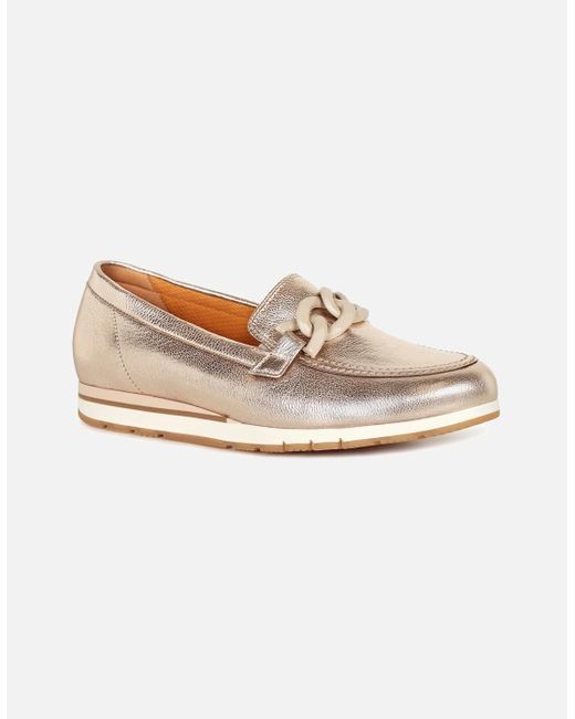 Gabor White Bea Loafers