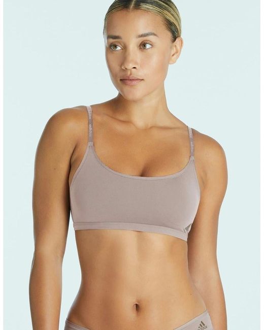 Adidas Brown Scoop Bralette