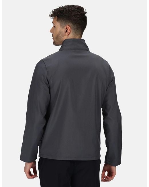 Regatta Gray Standout Ablaze Printable Soft Shell Jacket for men
