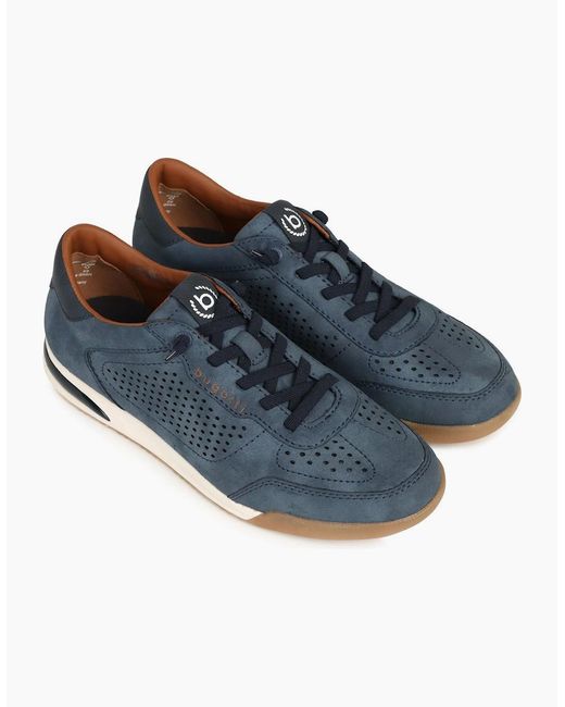 Bugatti Blue Treble Trainers for men