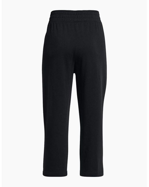 Under Armour Blue Armour Ua Rival Terry Crop Wide Leg Tracksuit Bottom