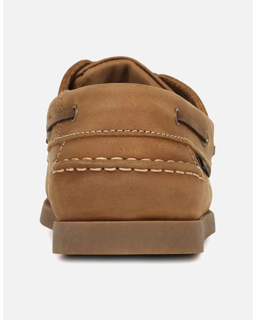 Loake Brown Lymington Boat Shoes for men