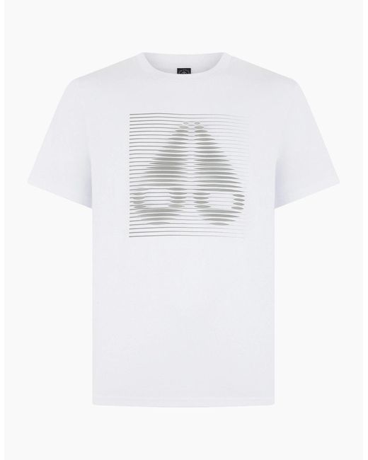 Moose Knuckles White Raydaze T-Shirt 891 Milky Way for men