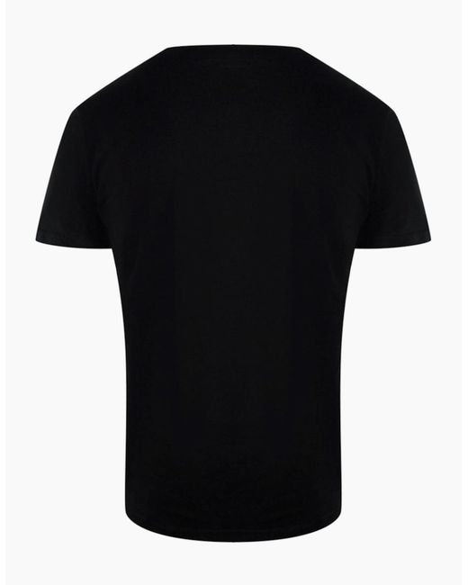 Roberto Cavalli Black Cavalli Class Varsity Logo T-Shirt for men