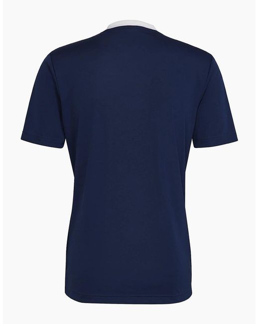 Adidas Blue Entrada 22 Short Sleeve Jersey Top for men