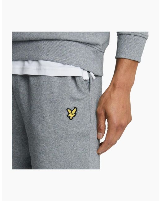 Lyle & Scott Blue Lyle & Scott Shorts Sweat Gym Yoga Summer Beach Bermuda Cotton Terry Fleece Shorts for men