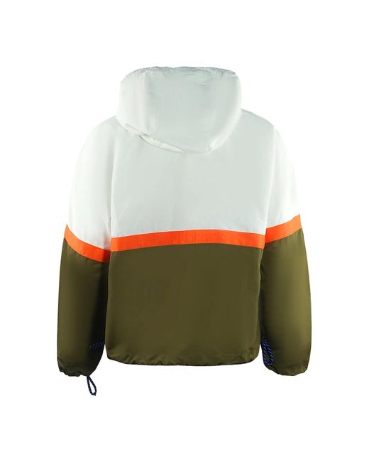 Parajumpers White Dezi Pull Over Colourblock Windbreaker Jacket