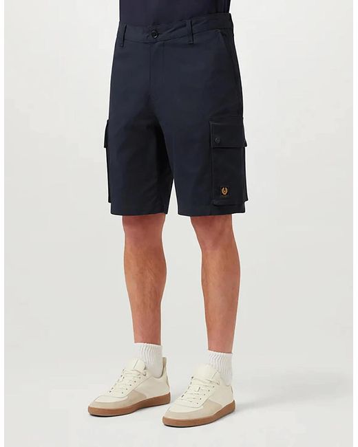 Belstaff Blue Route Cargo Shorts for men