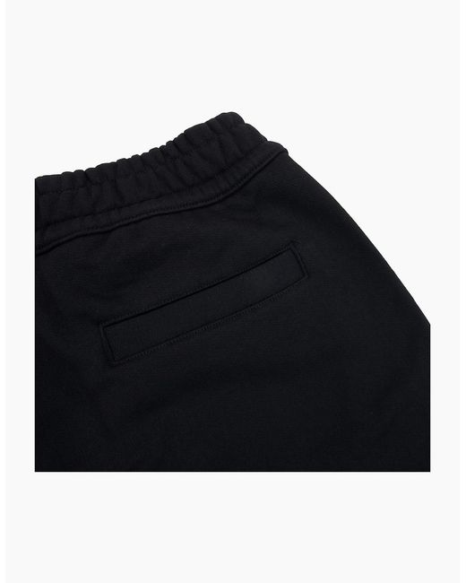 Burberry Black Raphael Logo Cotton Shorts for men