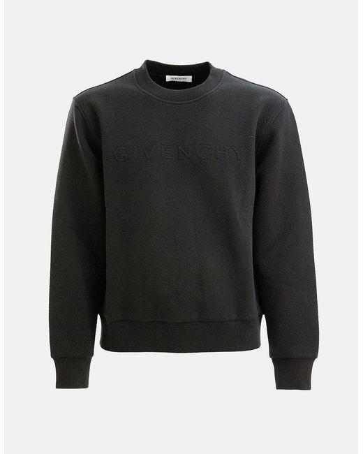Givenchy Black Quilted Sweatshirt for men
