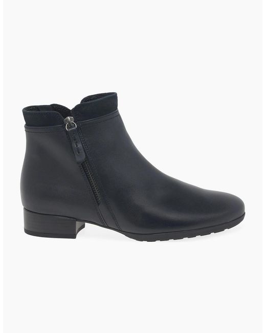 Gabor Black Briano Ankle Boots