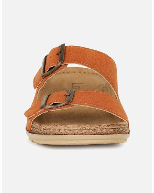 Lotus Brown Trento Sandals