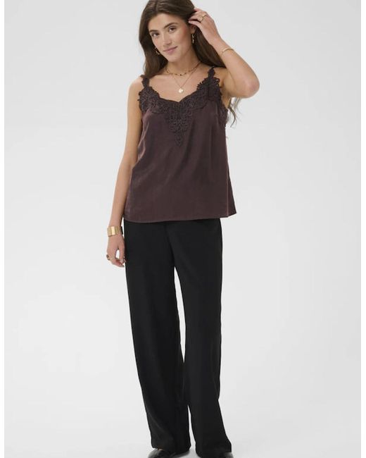 Cream Black Anna Top