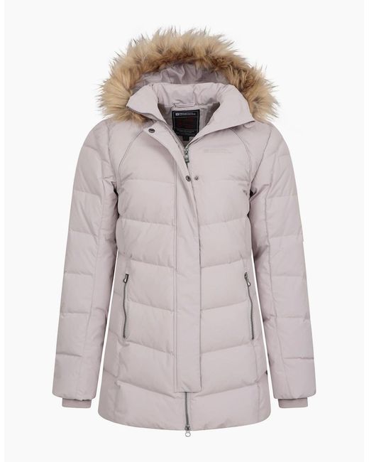 Mountain Warehouse Gray Ladies Isla Ii Long Down Jacket