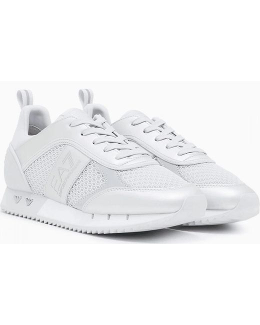 EA7 White Sneaker Trainer for men
