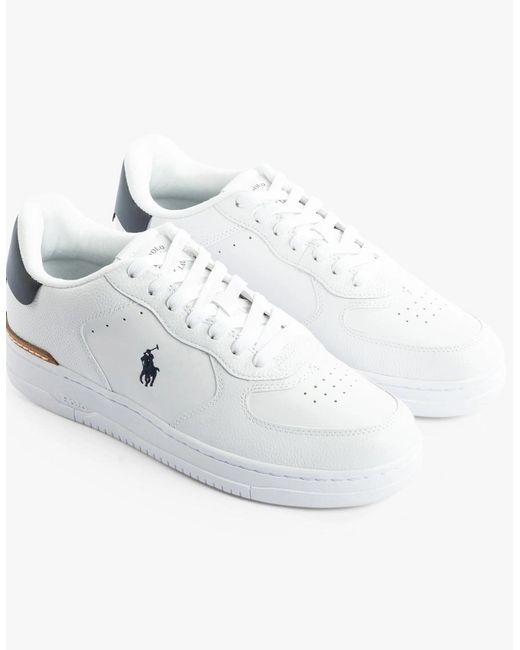 Polo Ralph Lauren White Masters Trainers for men