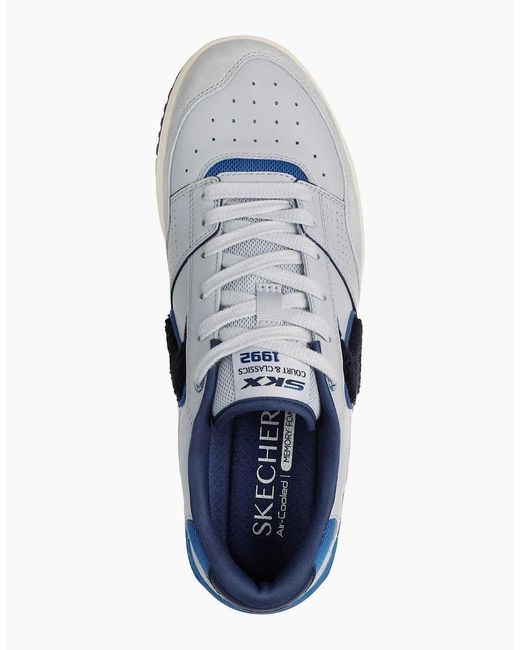 Skechers Blue S-1992 Leather Standard Trainers for men