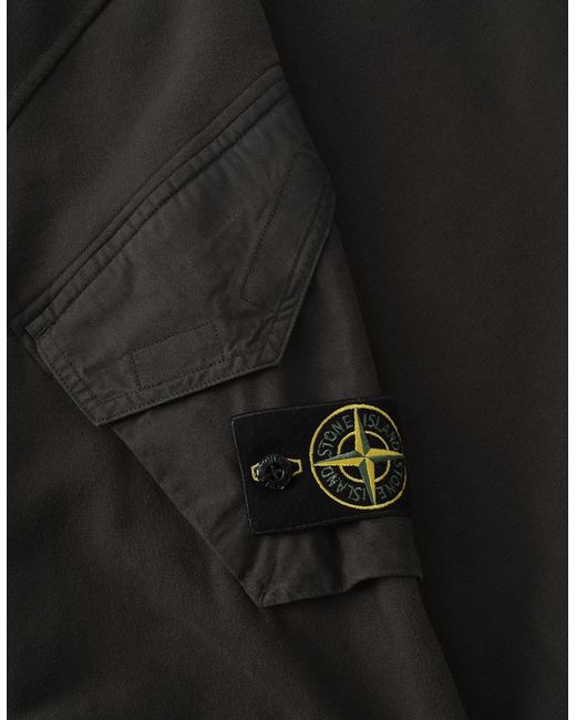 Stone Island Gray Compass 6100015 Sweatshirt for men