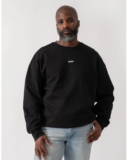 Boss Black Boss Stenson Crew Neck Sweatshirt for men
