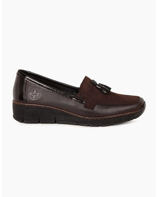 Rieker Brown Grade Tassel Loafers