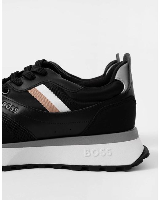 Boss White Boss Jonah Running Style Trainers With Eva Rubber Outsole Nos for men