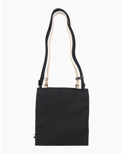 Boss White Catch Printed Logo Envelope Bag for men