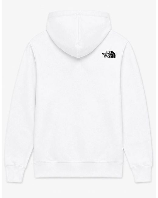 The North Face White Standard Half Dome Pullover Hoodie for men