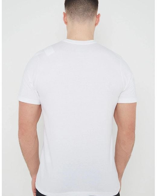Nike White Embroidered Logo Swoosh T Shirt for men
