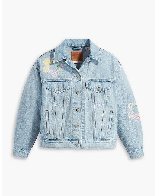 Levi's Blue Levi's Fresh As A Daisy Patchwork Trucker Denim Jacket