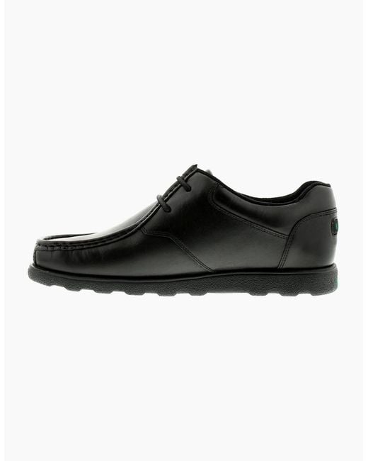 Kickers Black Smart Shoes Fragma Lace 3 Am Leather Lace Up Uk Size for men