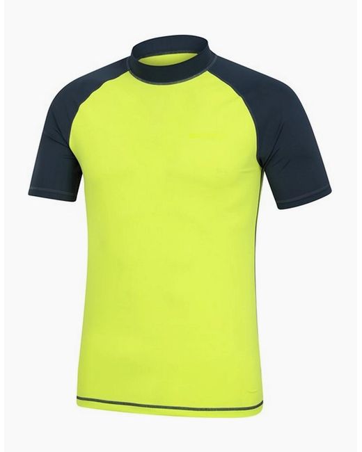 Mountain Warehouse Yellow Uv Protection Rash Guard for men