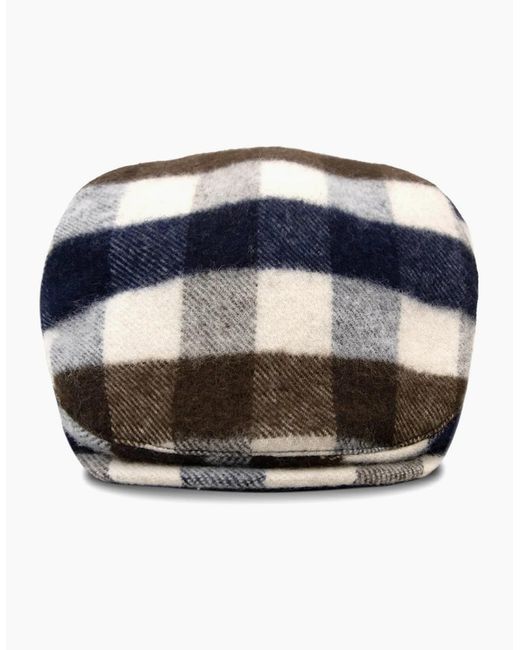 Aquascutum Blue Water Repellent Flat Cap 30 for men