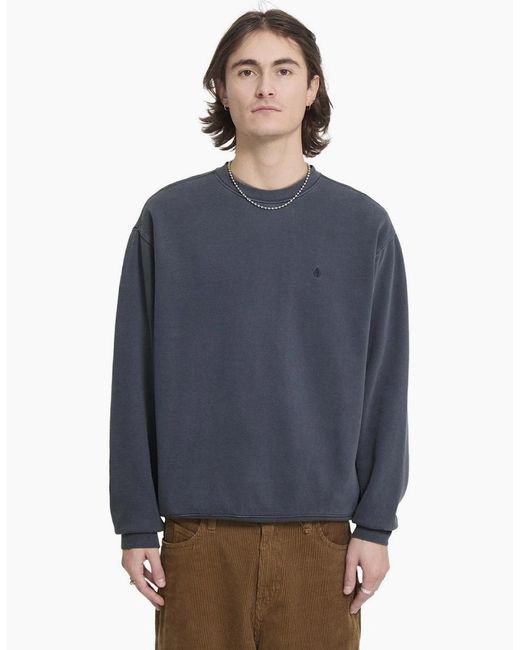 Volcom Blue Single Stone Sweatshirt for men