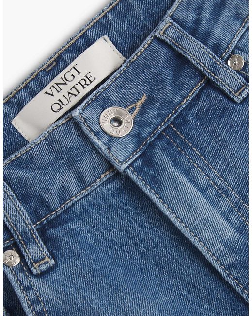 Vingt Quatre Denim Blue Vingt Quatre Slim Fit Light Jeans for men