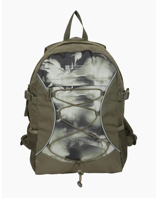Mountain Warehouse Green Bolt Patterned 18L Backpack