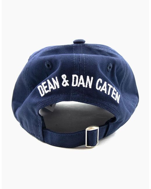 DSquared² Blue Dsquared Riders Cap for men