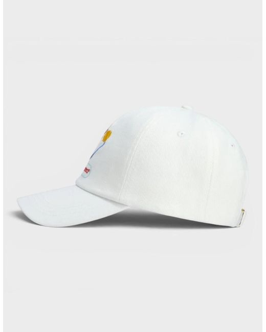 Casablanca White Montagne Sportif Embroidered Cap for men