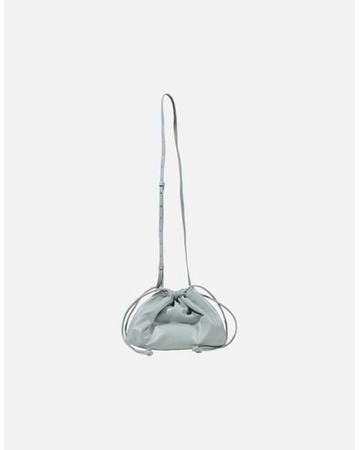 Calvin Klein White Gathered Crossbody Bag With Recycled Materials