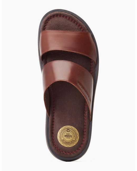 Base London Brown Maven Sliders for men