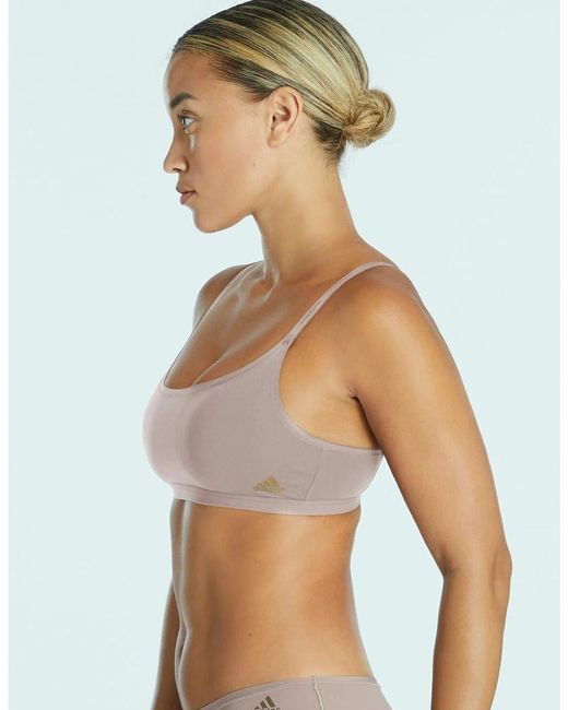 Adidas Brown Scoop Bralette