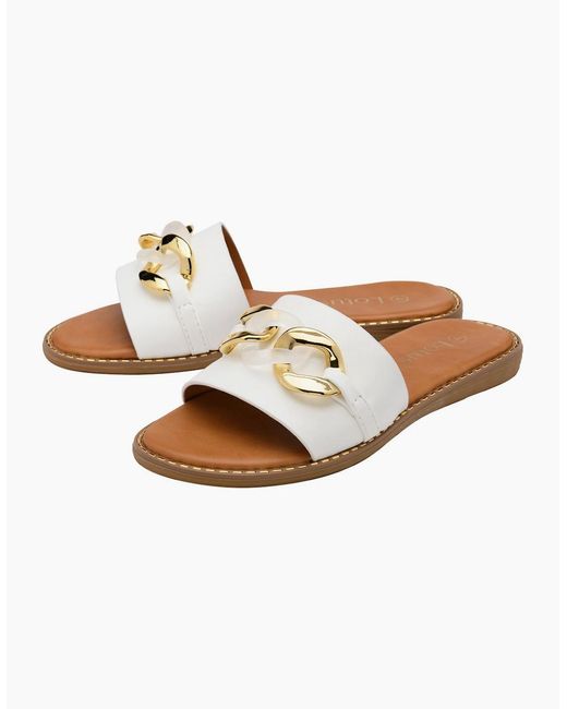 Lotus White Vida Sandals