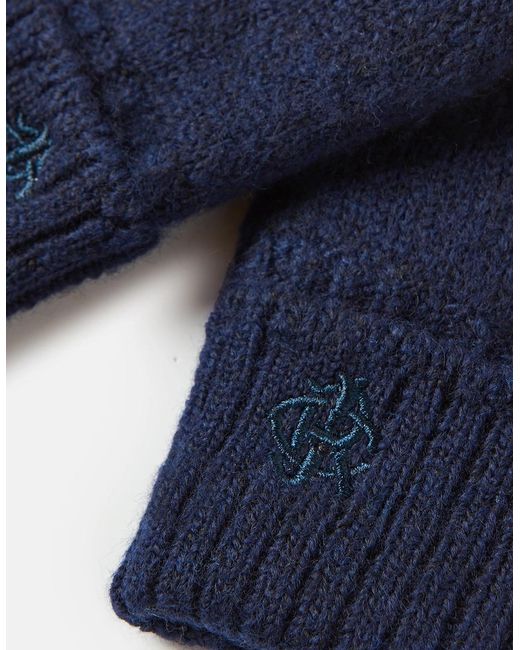 Joules Blue Berwick Gloves for men