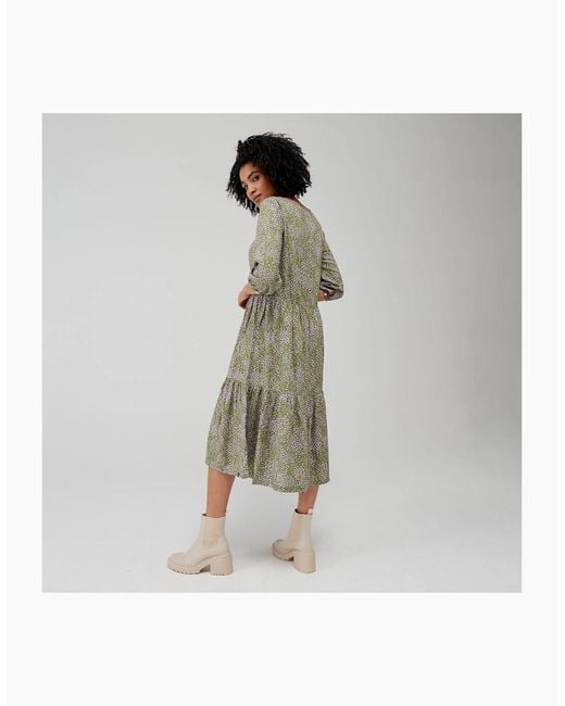 Regatta Gray Ladies Briella Abstract Long-Sleeved Casual Dress