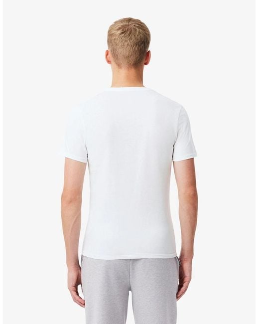 Lacoste Black 3-Pack Plain T-Shirts for men