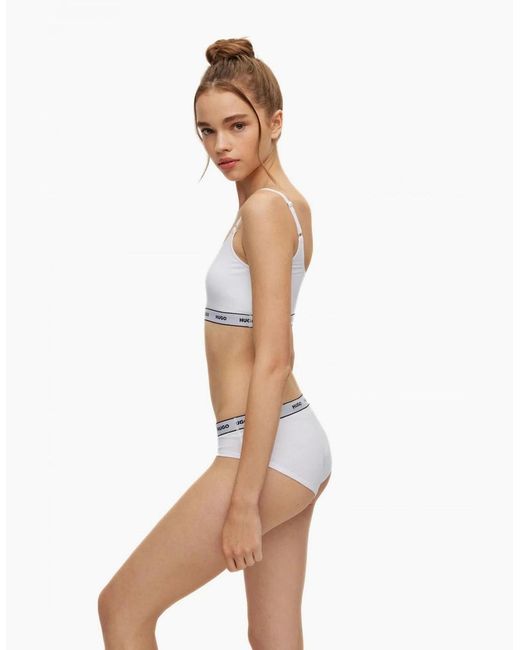 Boss White 2-Pack Classic Logo Bralettes