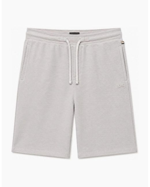Boss Gray Rib Shorts for men