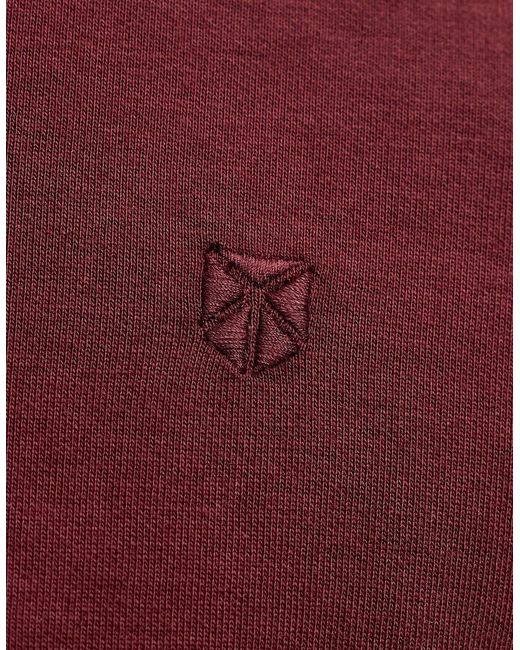 Jack & Jones Red Jprblaethan Polo Long Sleeve Bitter Chocolate for men