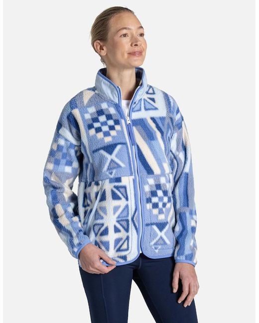 Craghoppers Blue Dante Patterned Full Zip Fleece