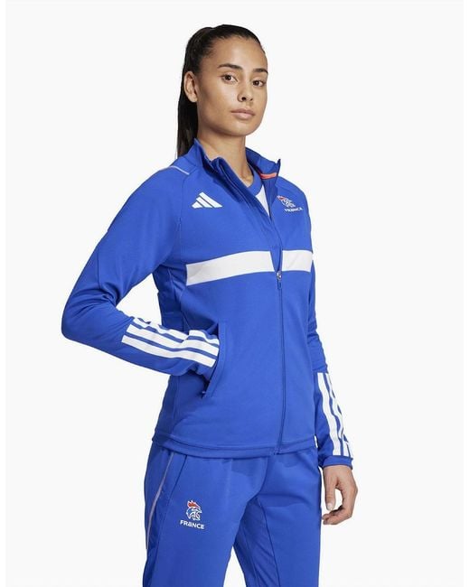 Adidas Blue Ffhb Tr Jacket